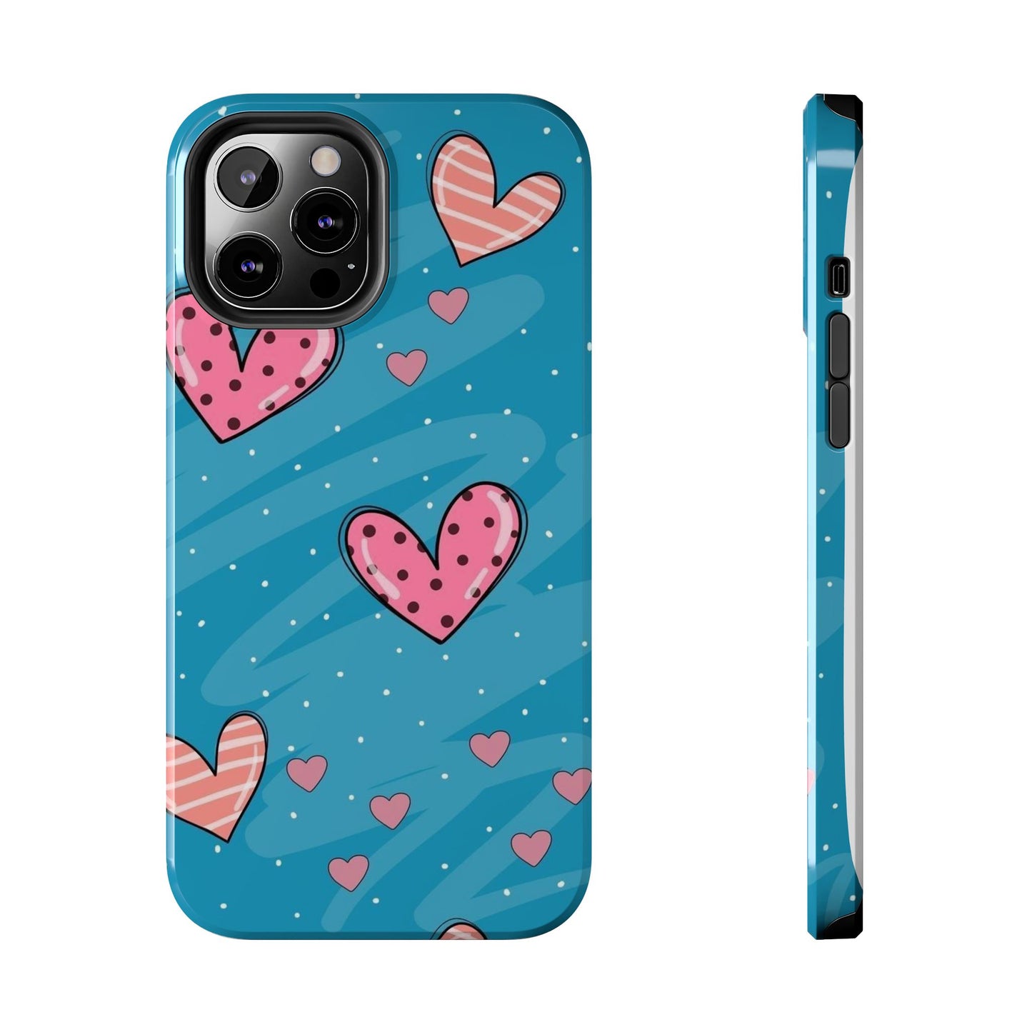 Colorful Heart Phone Case - Cute and Durable Design for Love and Friendship