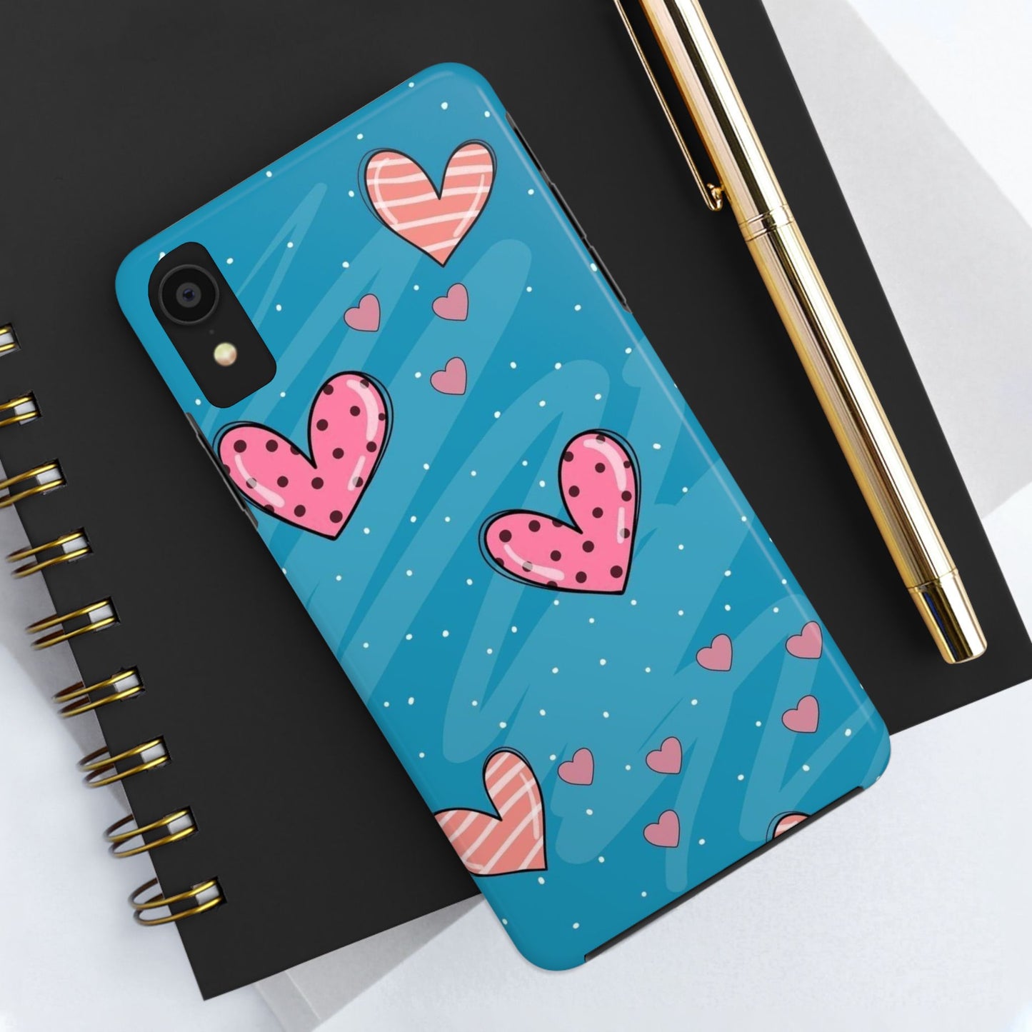 Colorful Heart Phone Case - Cute and Durable Design for Love and Friendship