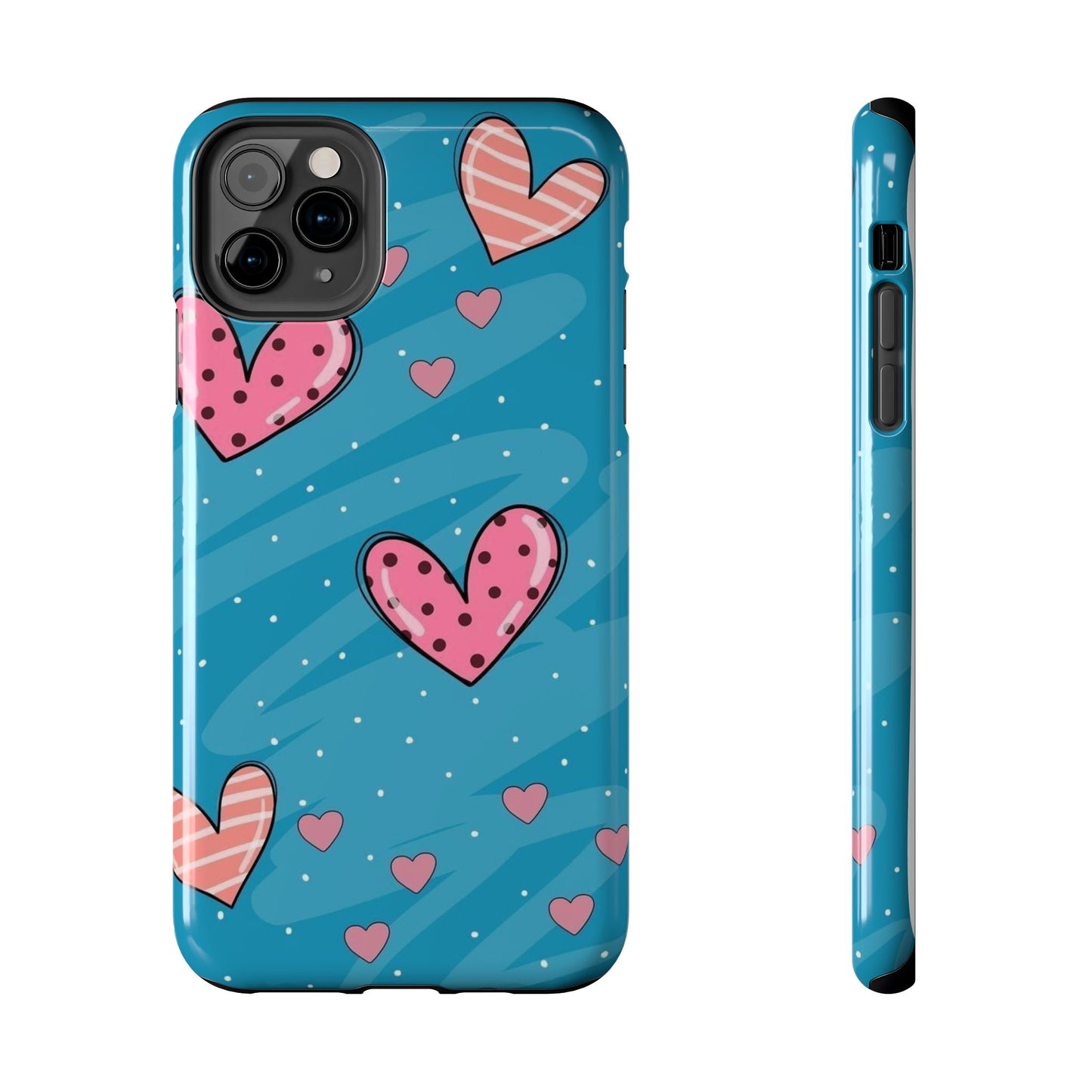 Colorful Heart Phone Case - Cute and Durable Design for Love and Friendship