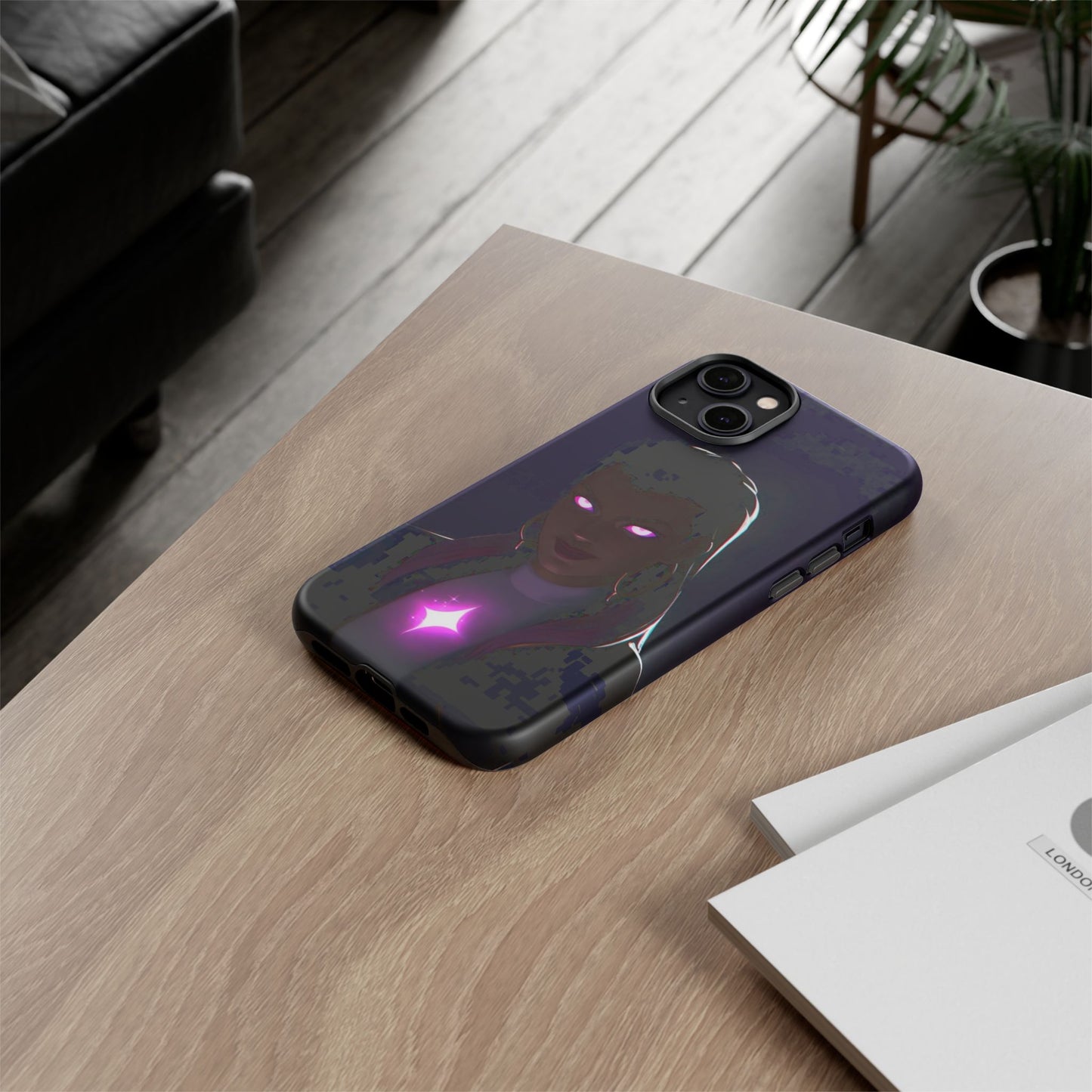 Tough Cases: Dark Magical Phone Case with Mystic Glow