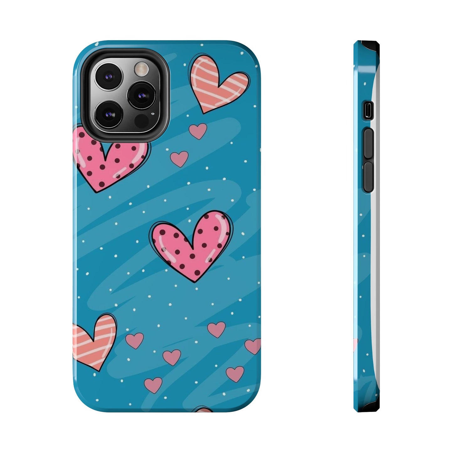 Colorful Heart Phone Case - Cute and Durable Design for Love and Friendship