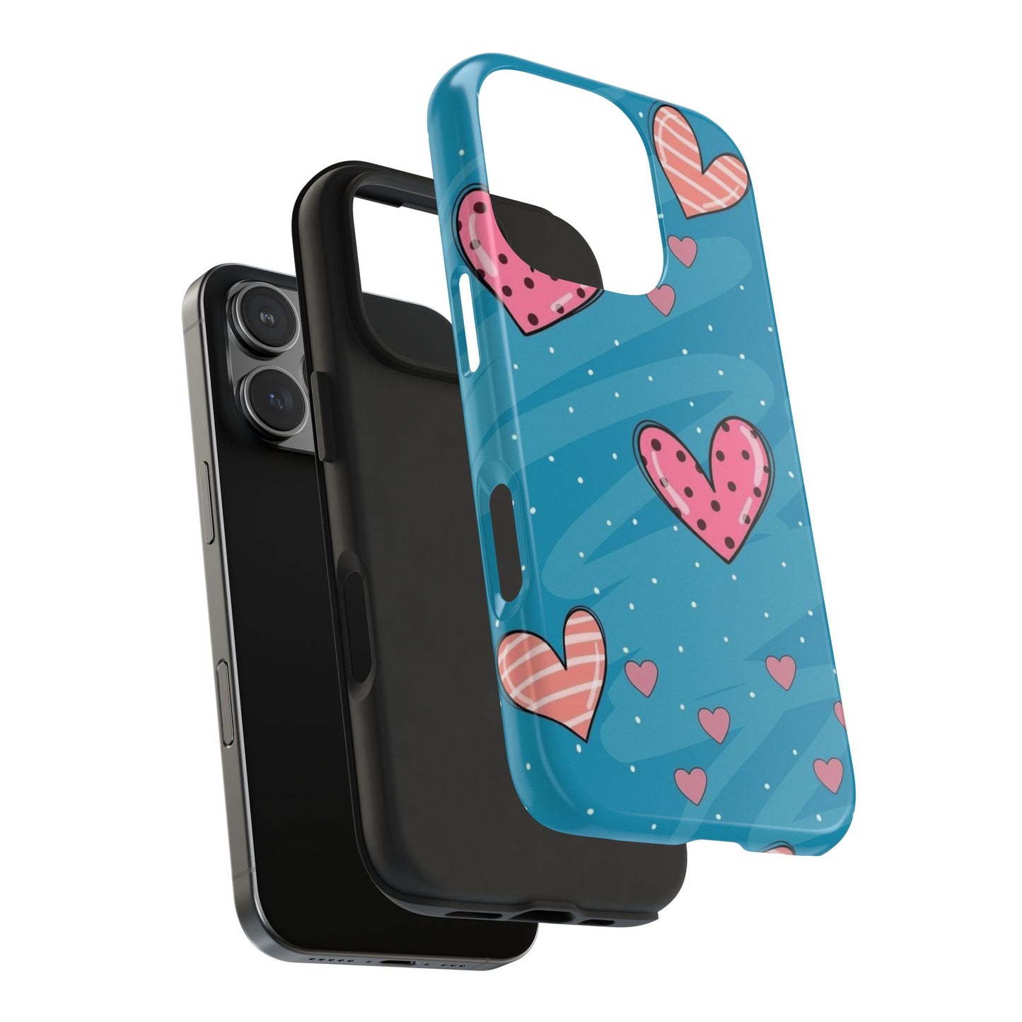 Colorful Heart Phone Case - Cute and Durable Design for Love and Friendship