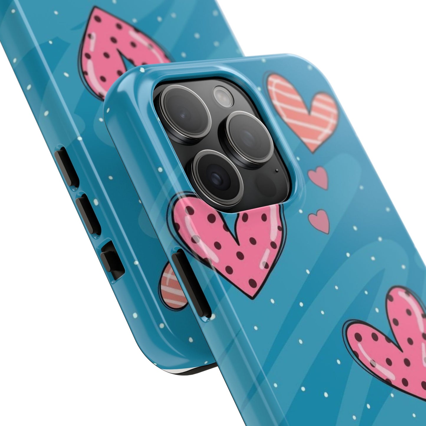 Colorful Heart Phone Case - Cute and Durable Design for Love and Friendship