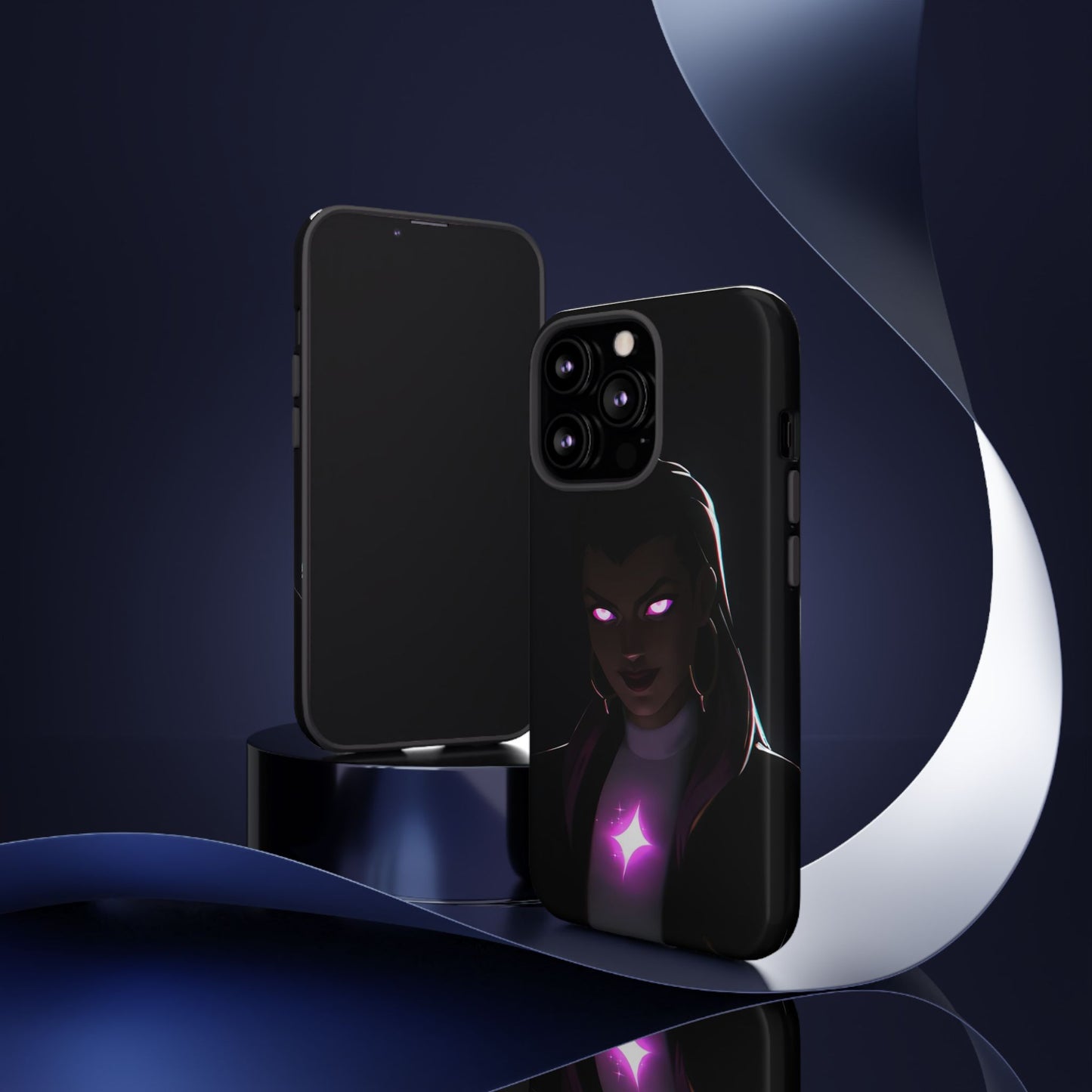 Tough Cases: Dark Magical Phone Case with Mystic Glow