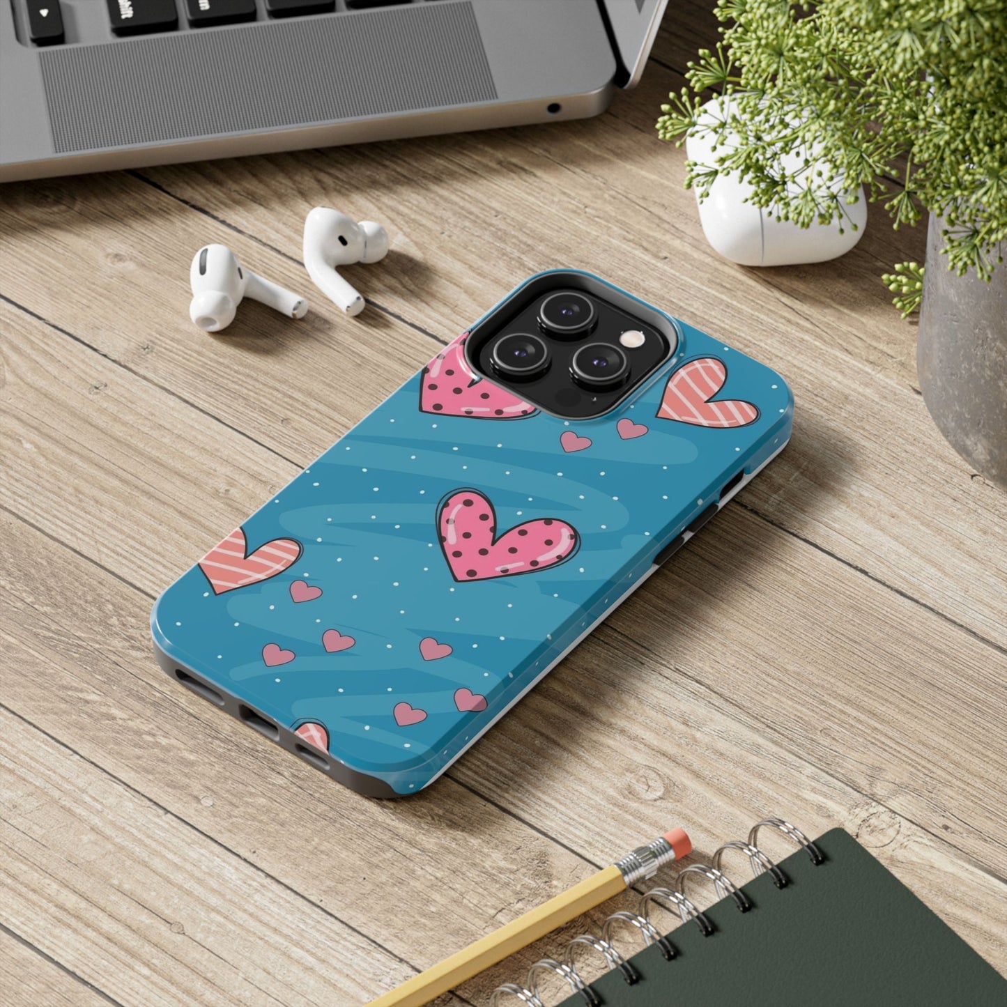 Colorful Heart Phone Case - Cute and Durable Design for Love and Friendship