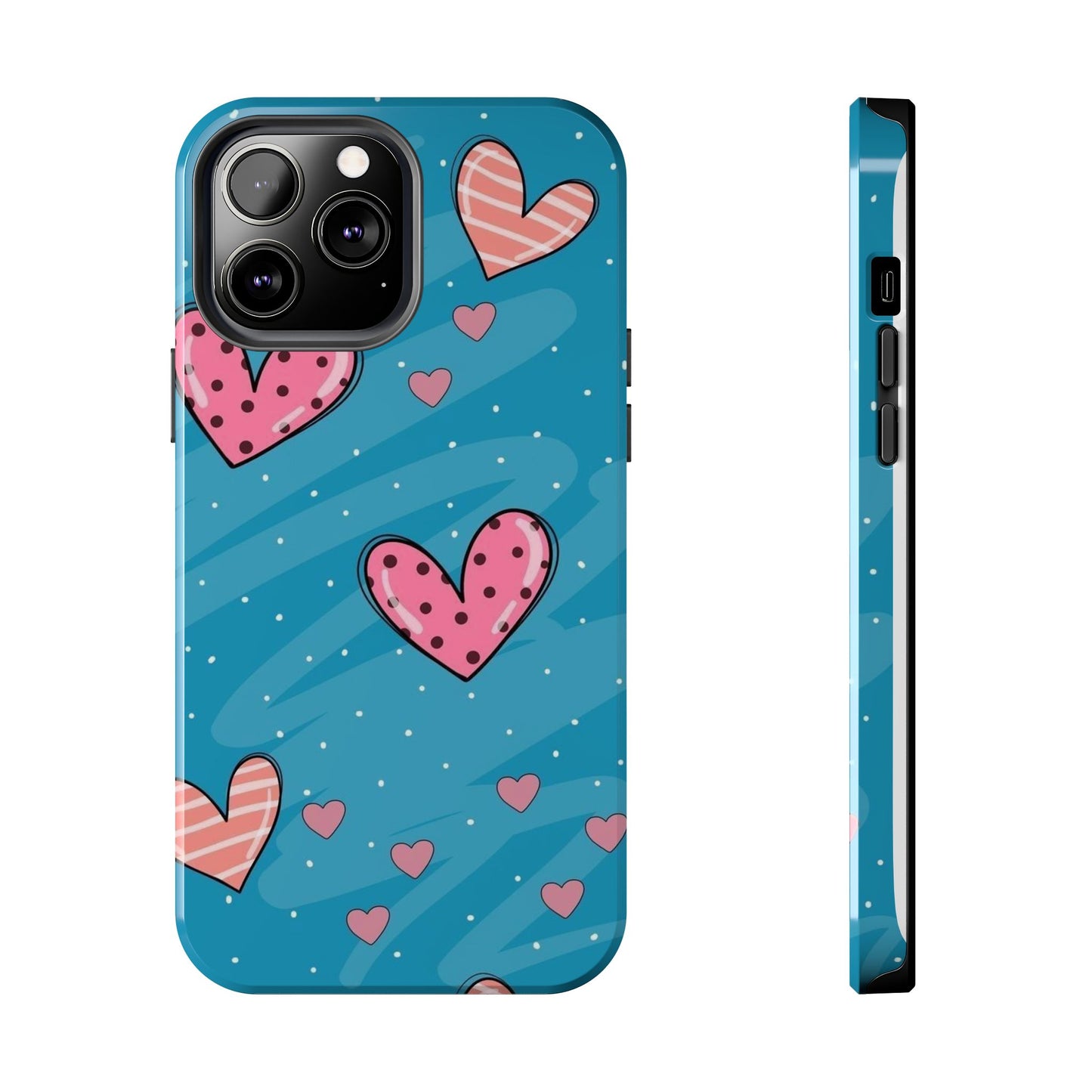 Colorful Heart Phone Case - Cute and Durable Design for Love and Friendship