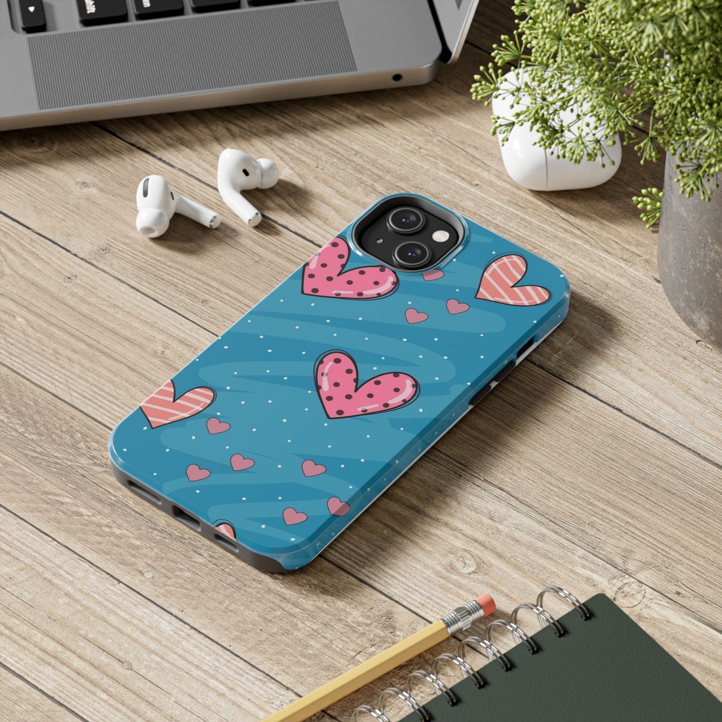 Colorful Heart Phone Case - Cute and Durable Design for Love and Friendship