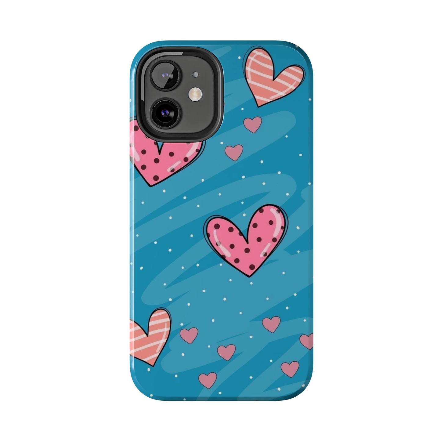 Colorful Heart Phone Case - Cute and Durable Design for Love and Friendship