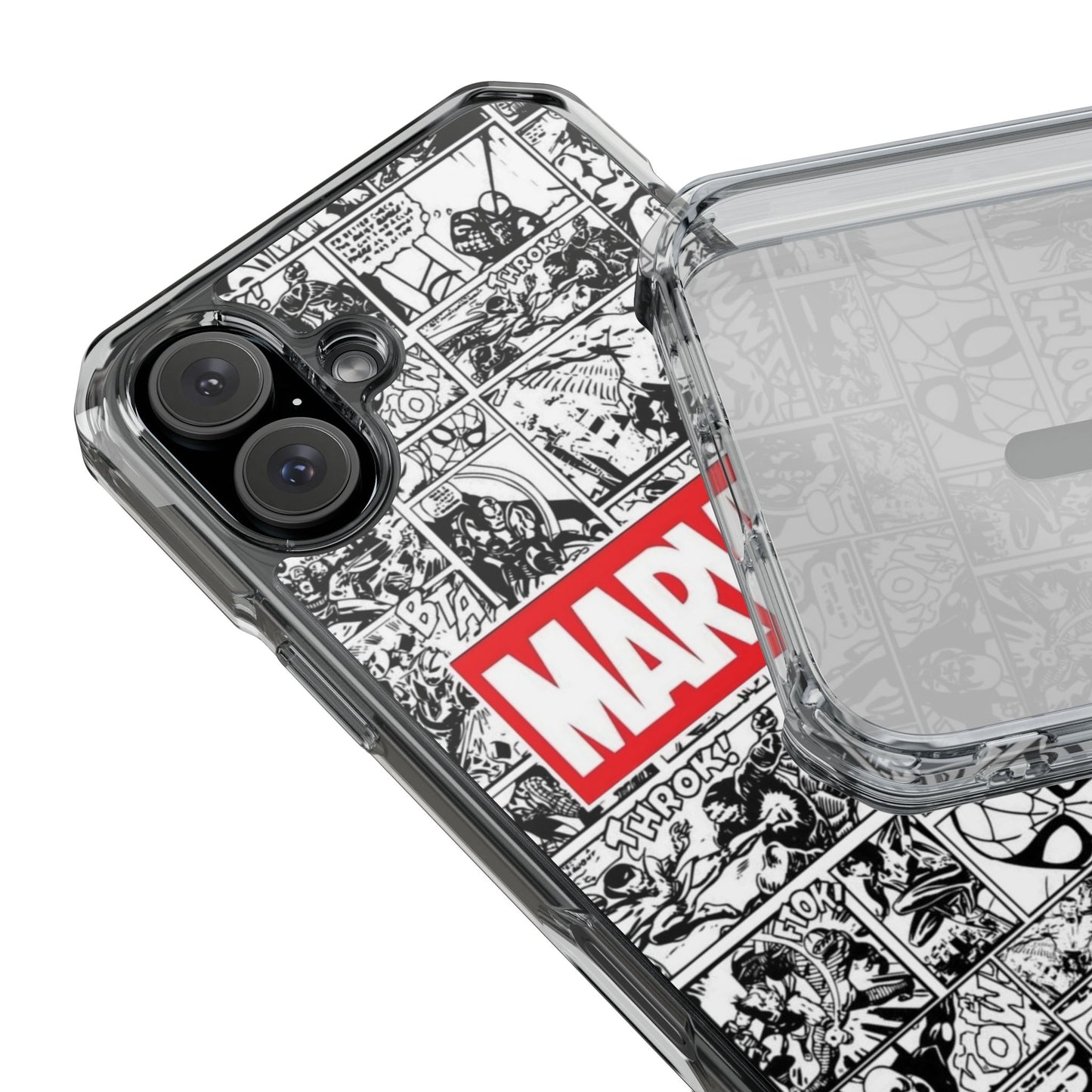 Marvel Comic Magnetic Clear Impact Case - Durable Protection for Superhero Fans