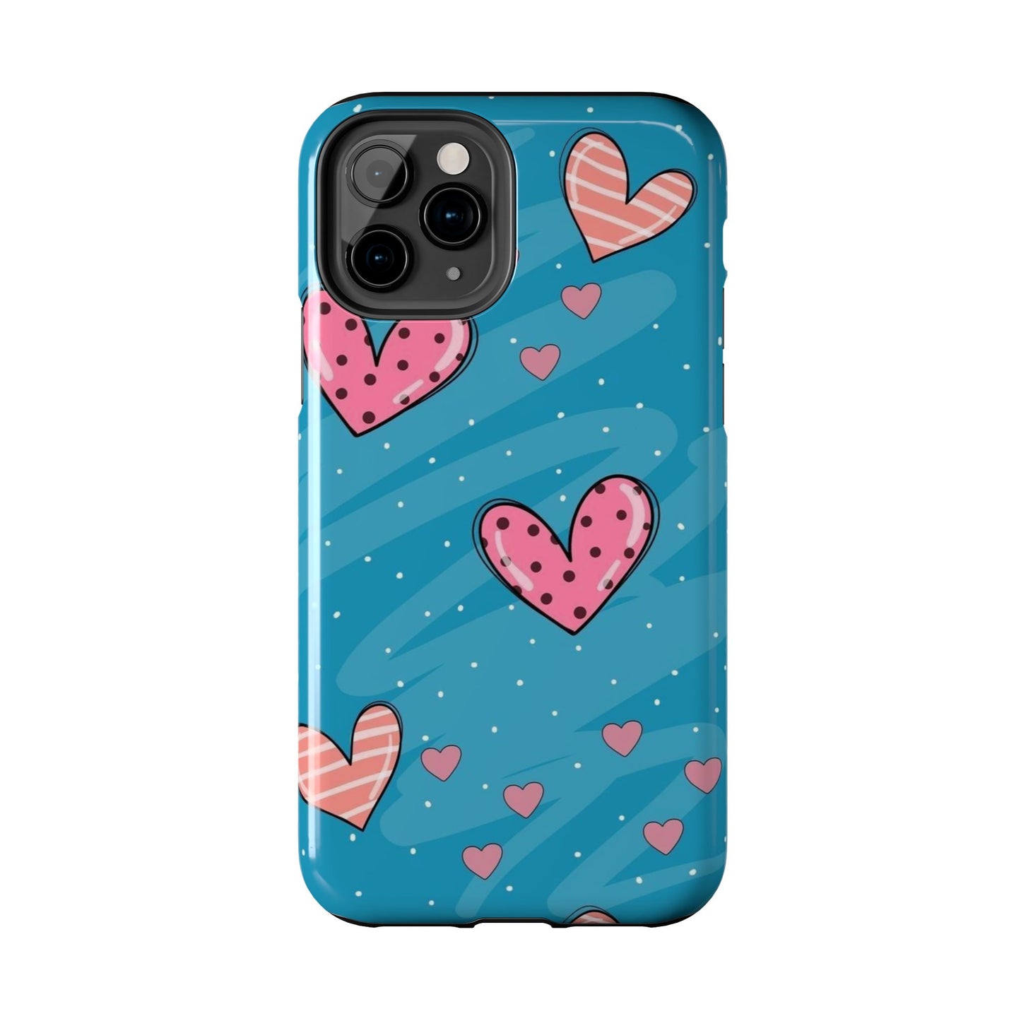 Colorful Heart Phone Case - Cute and Durable Design for Love and Friendship