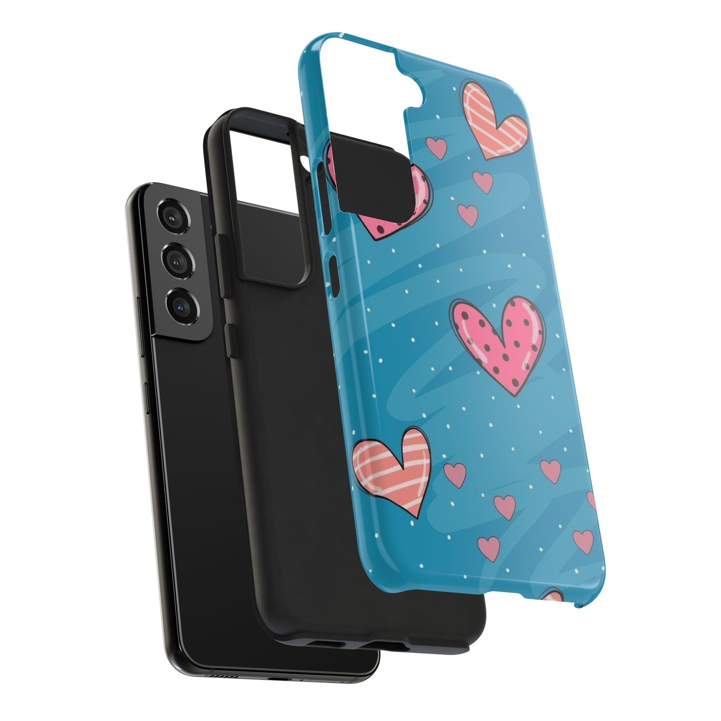 Colorful Heart Phone Case - Cute and Durable Design for Love and Friendship