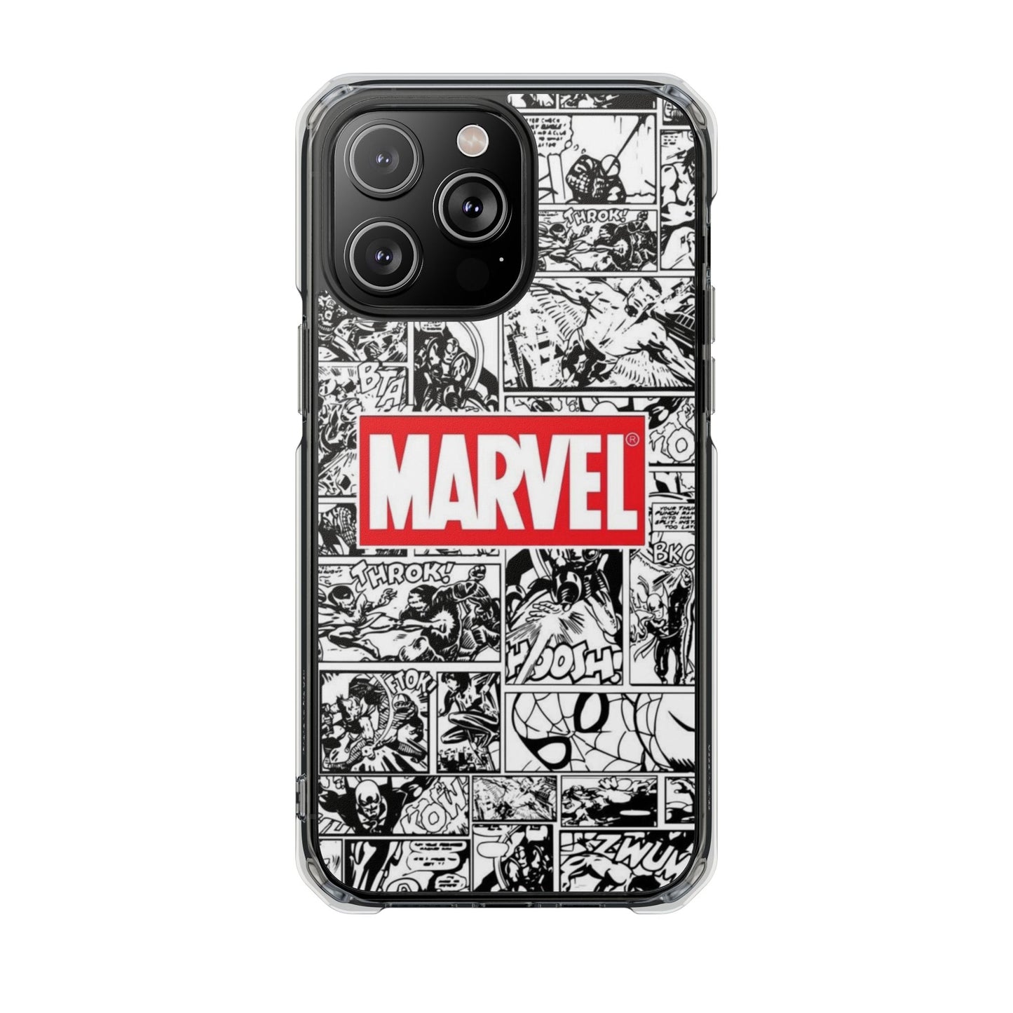 Marvel Comic Magnetic Clear Impact Case - Durable Protection for Superhero Fans