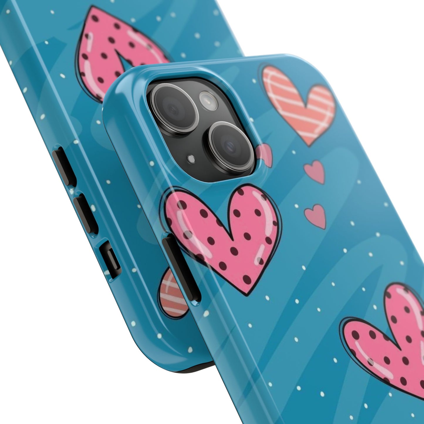 Colorful Heart Phone Case - Cute and Durable Design for Love and Friendship