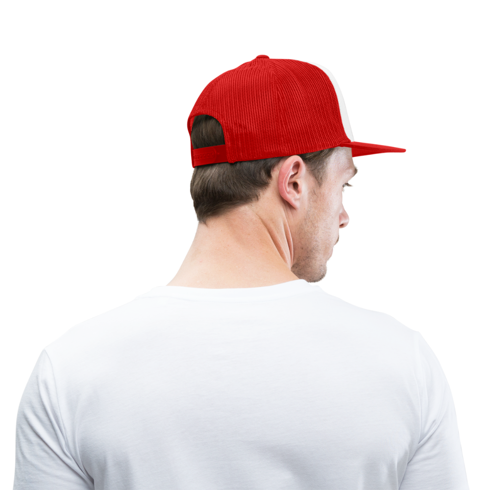 Trucker Cap - white/red