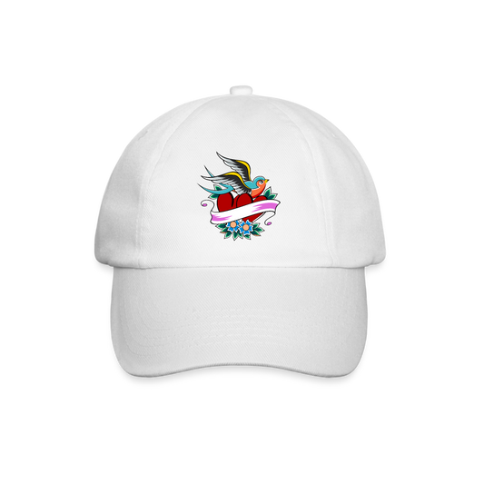 Baseball Cap - white/white