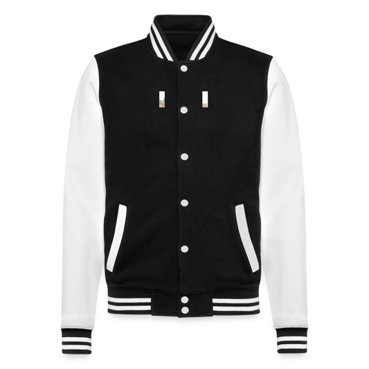 College Sweat Jacket - black/white