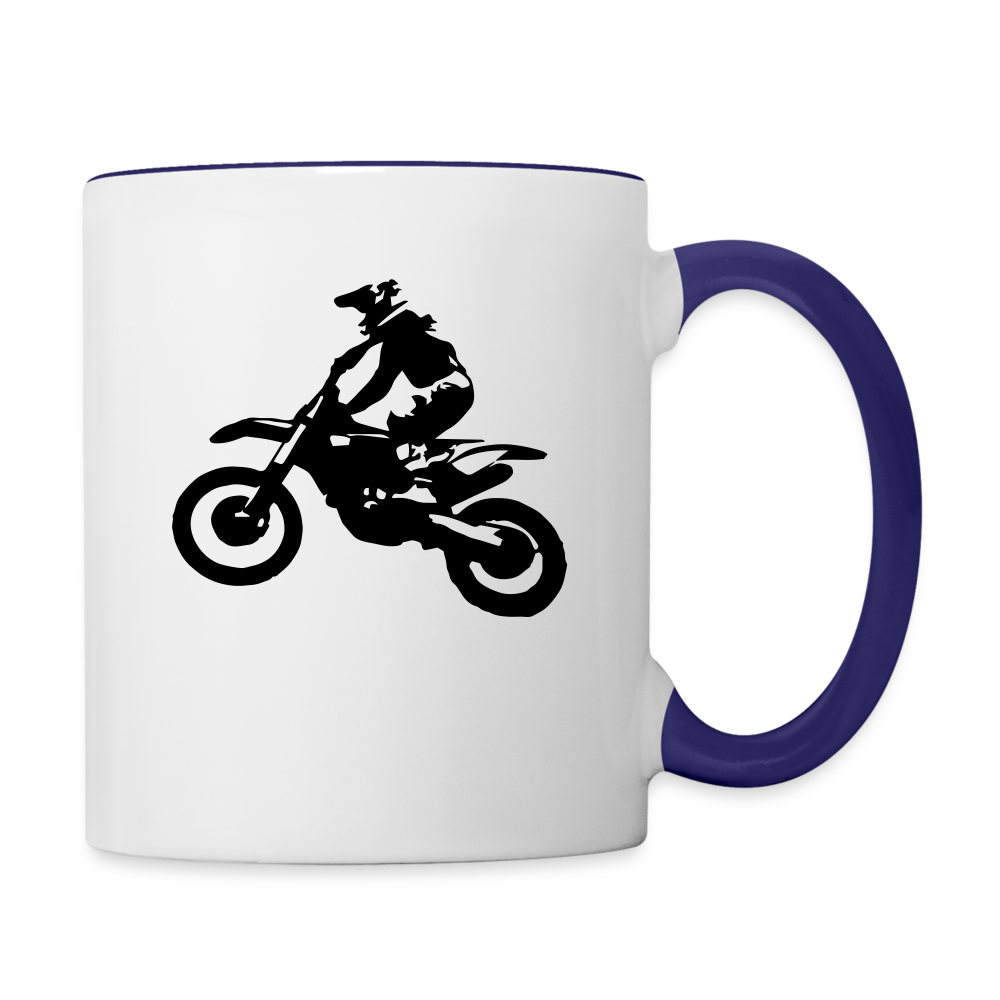 Contrasting Mug - white/cobalt blue