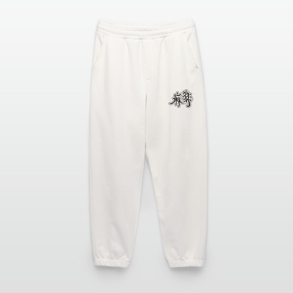 Heavyweight Organic Joggers Made in EU - OFF WHITE