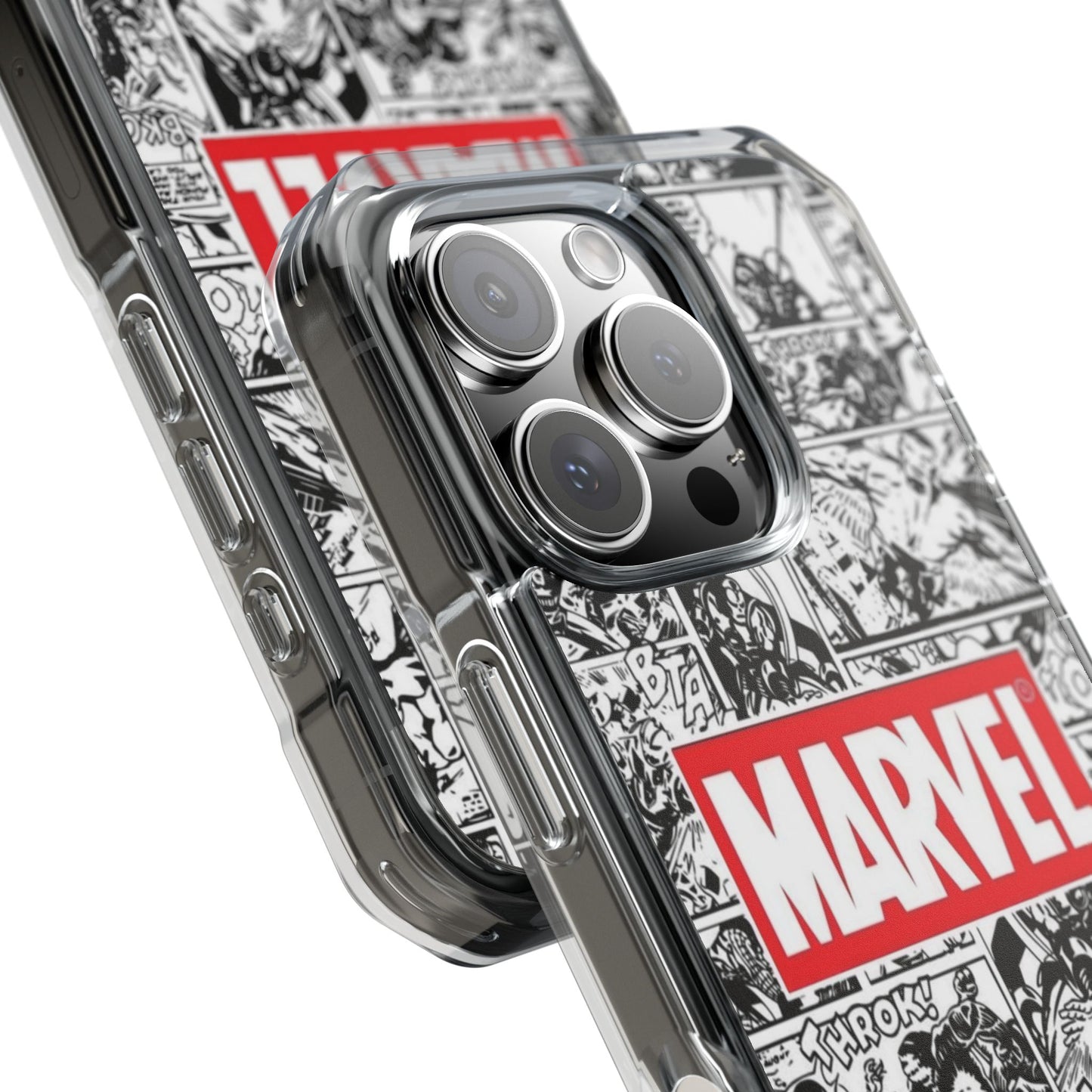 Marvel Comic Magnetic Clear Impact Case - Durable Protection for Superhero Fans