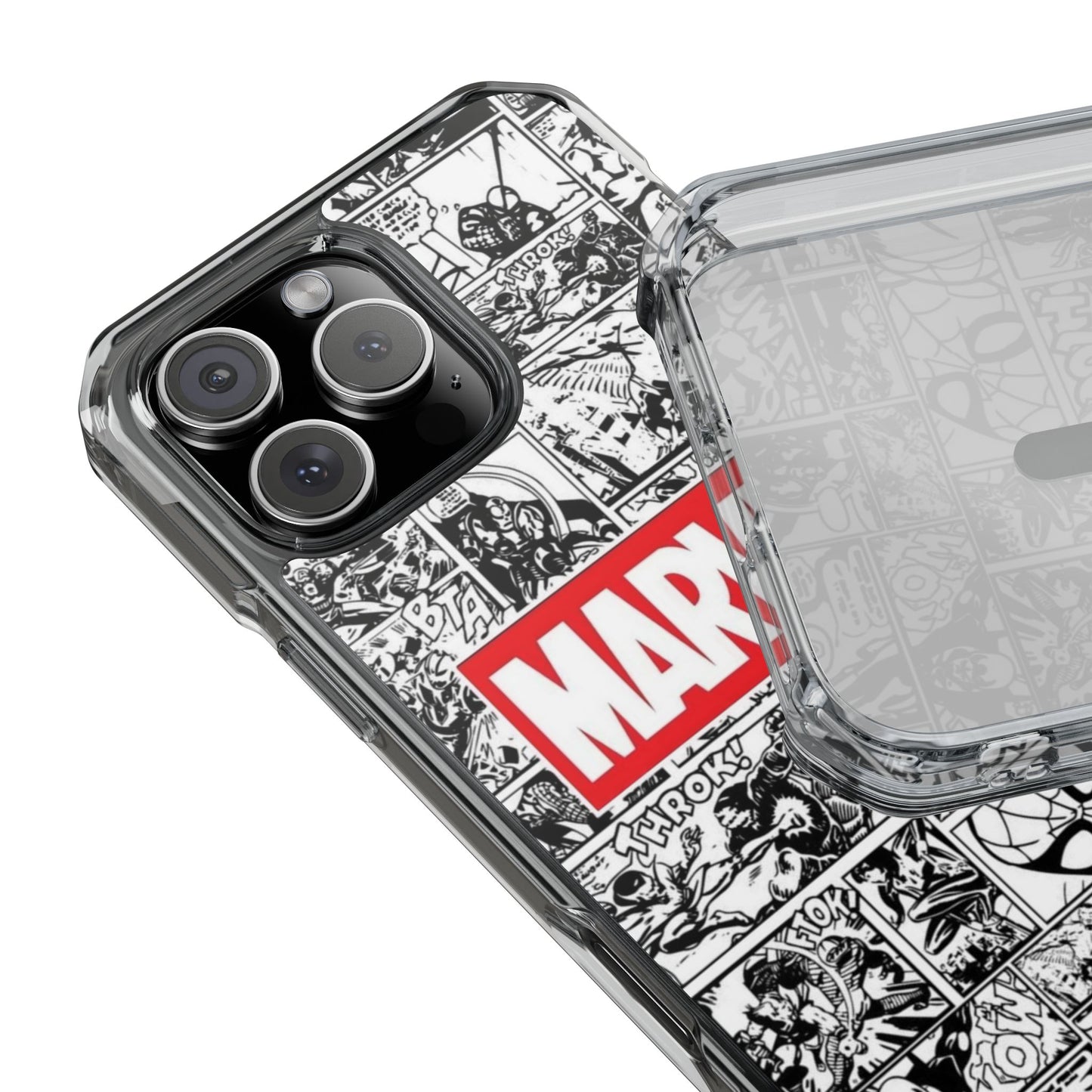 Marvel Comic Magnetic Clear Impact Case - Durable Protection for Superhero Fans