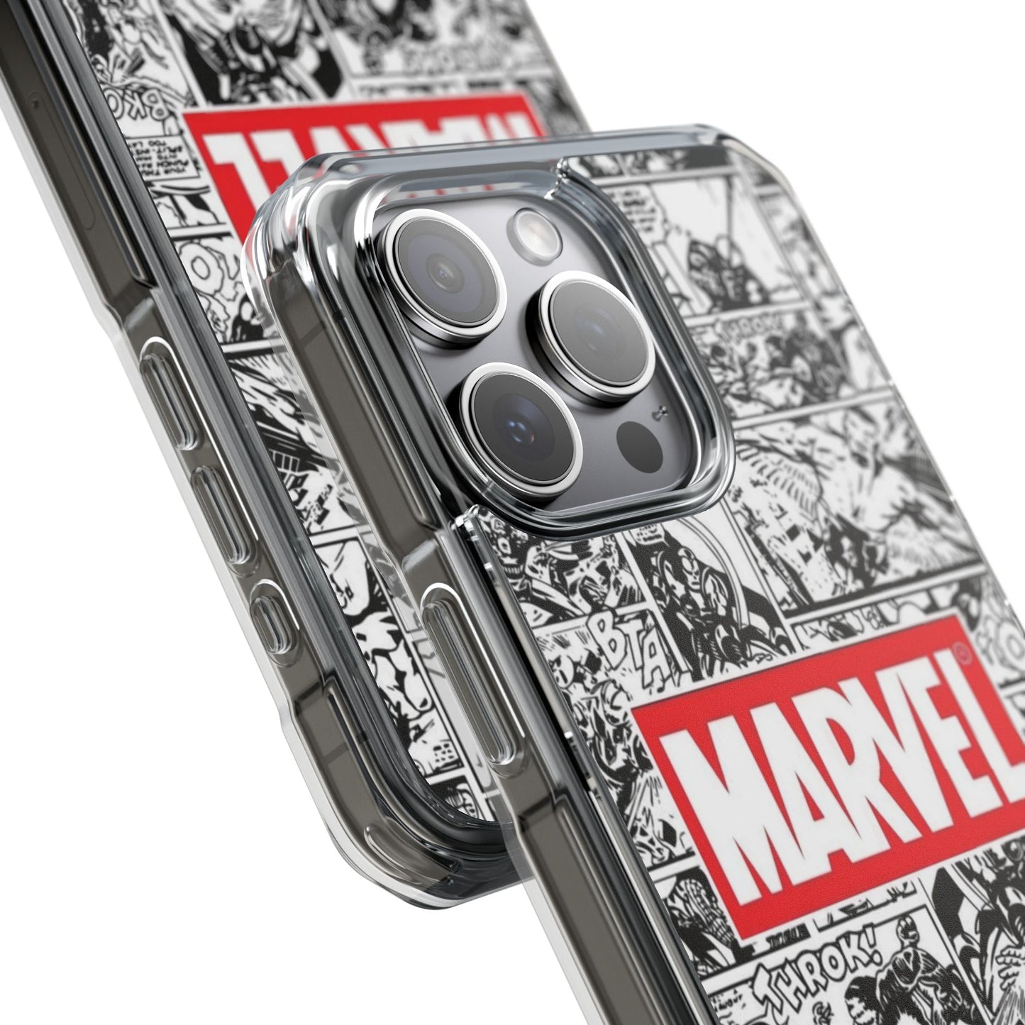 Marvel Comic Magnetic Clear Impact Case - Durable Protection for Superhero Fans