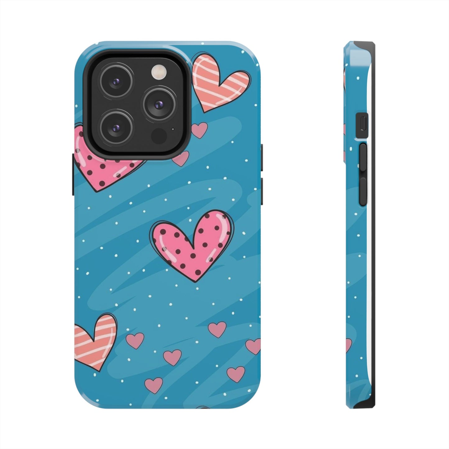 Colorful Heart Phone Case - Cute and Durable Design for Love and Friendship