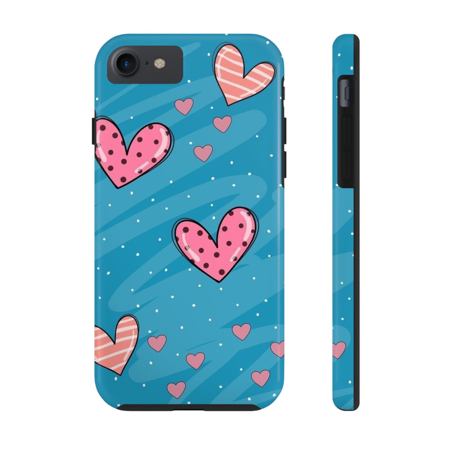 Colorful Heart Phone Case - Cute and Durable Design for Love and Friendship