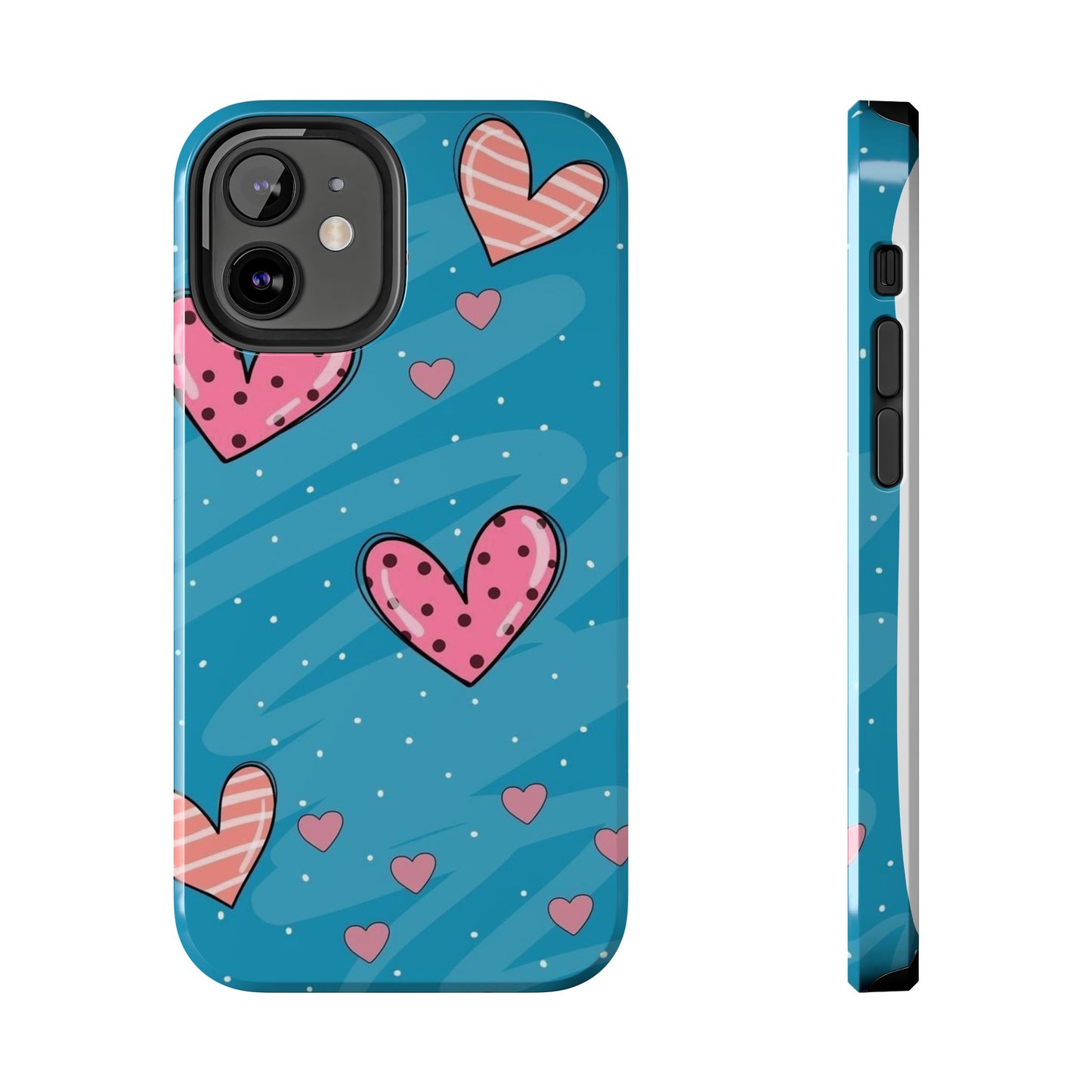 Colorful Heart Phone Case - Cute and Durable Design for Love and Friendship