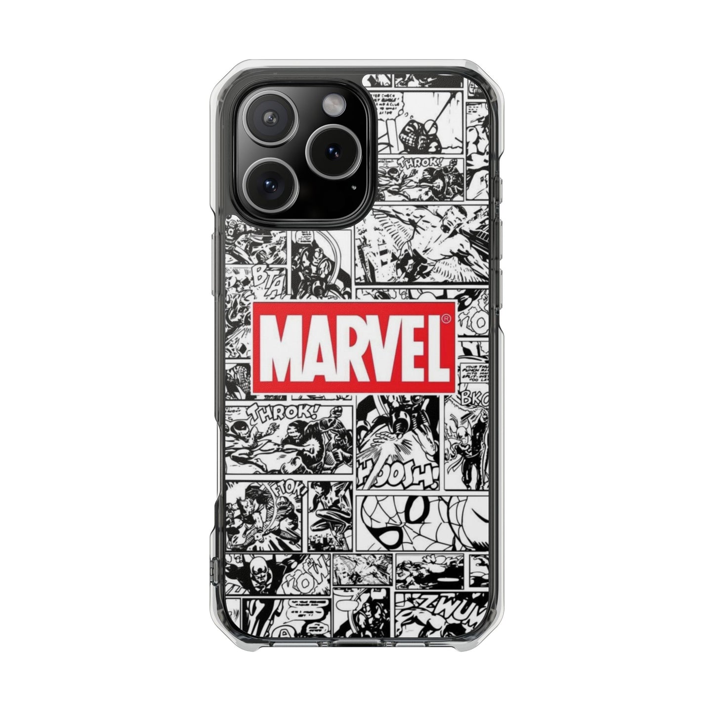 Marvel Comic Magnetic Clear Impact Case - Durable Protection for Superhero Fans