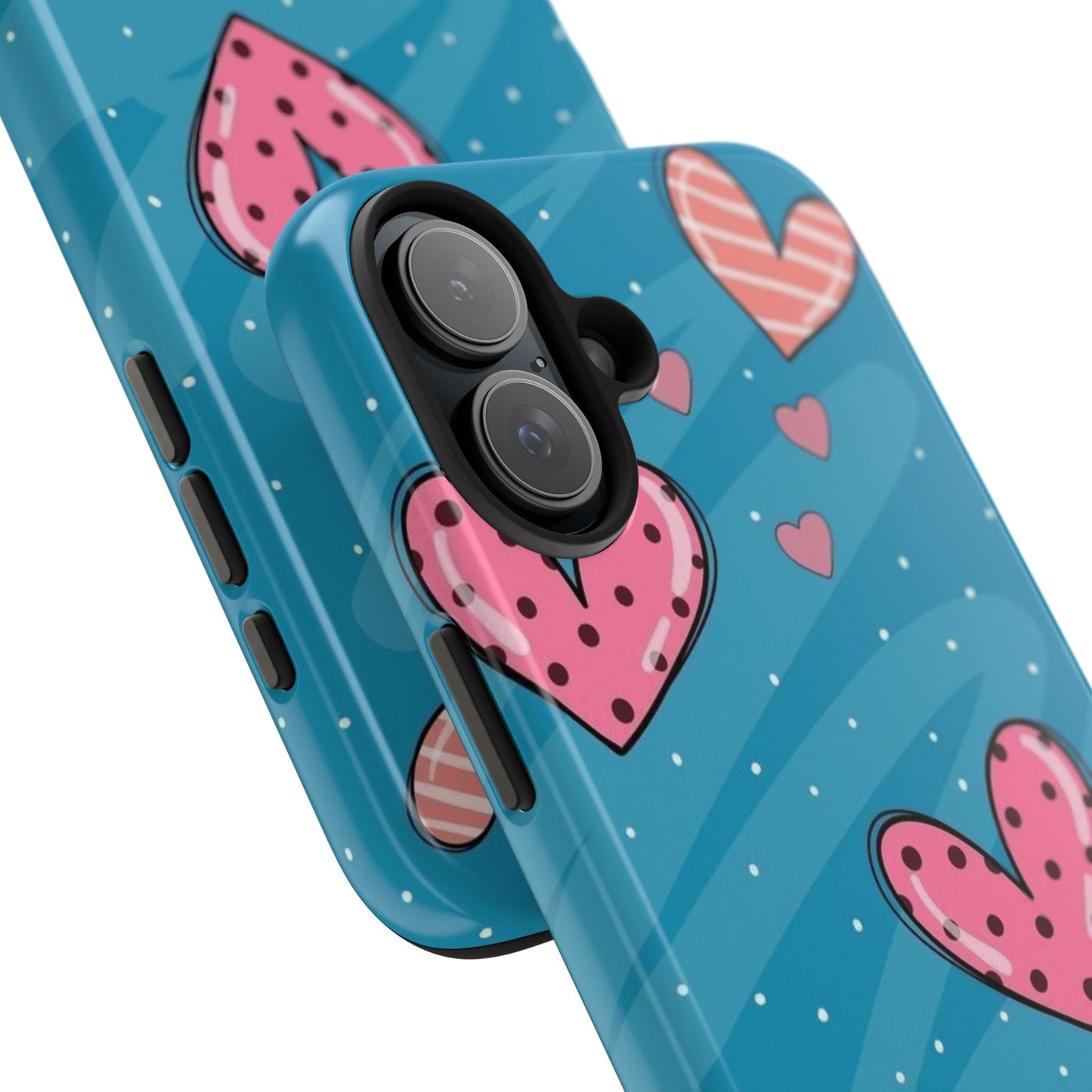 Colorful Heart Phone Case - Cute and Durable Design for Love and Friendship