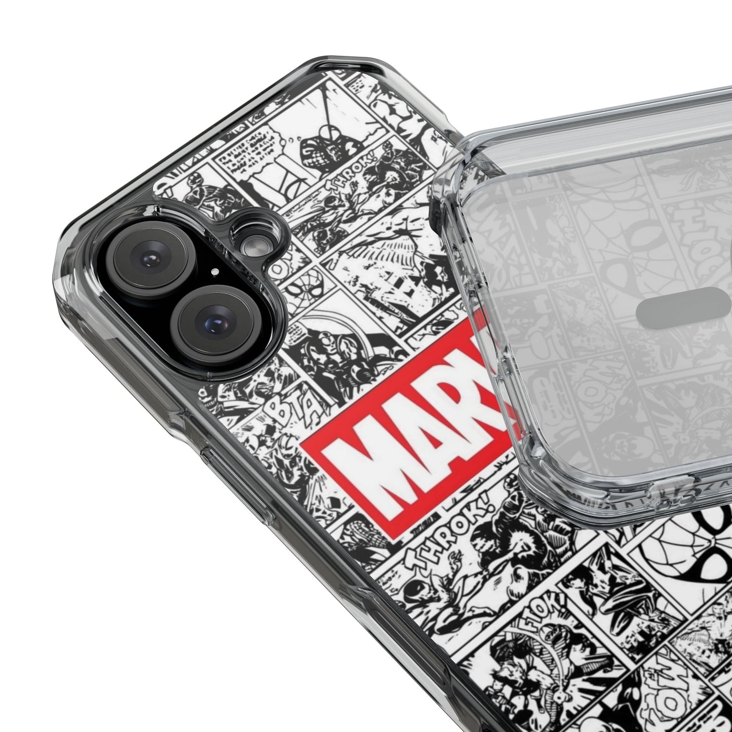 Marvel Comic Magnetic Clear Impact Case - Durable Protection for Superhero Fans