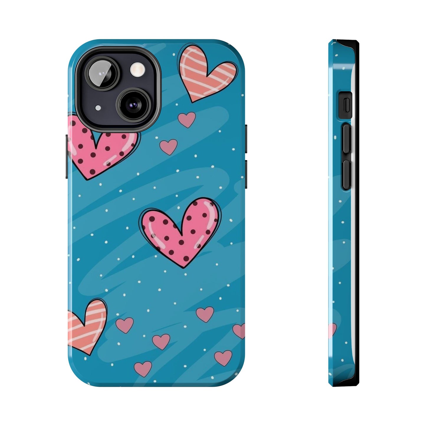 Colorful Heart Phone Case - Cute and Durable Design for Love and Friendship