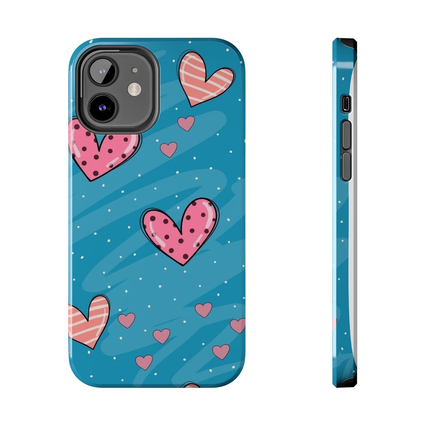 Colorful Heart Phone Case - Cute and Durable Design for Love and Friendship