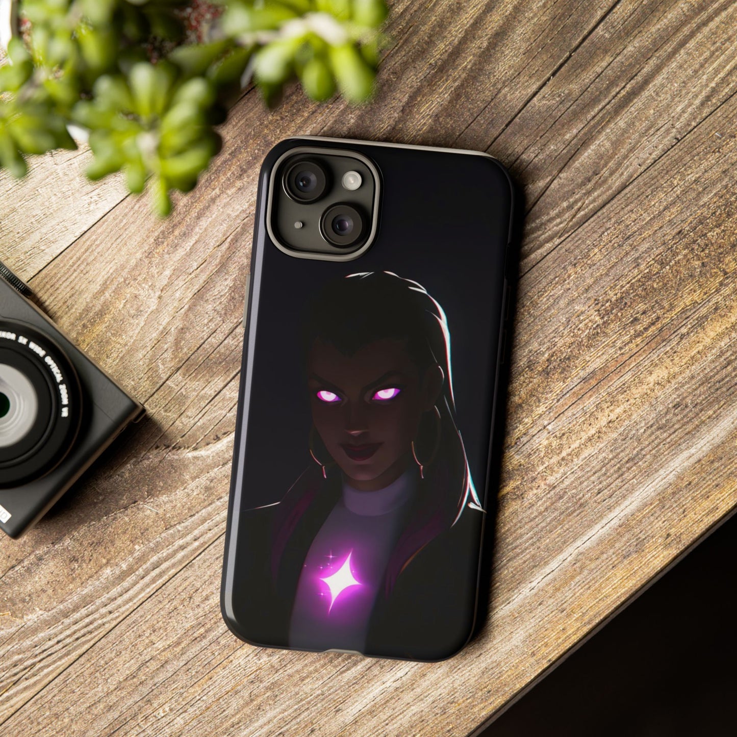 Tough Cases: Dark Magical Phone Case with Mystic Glow