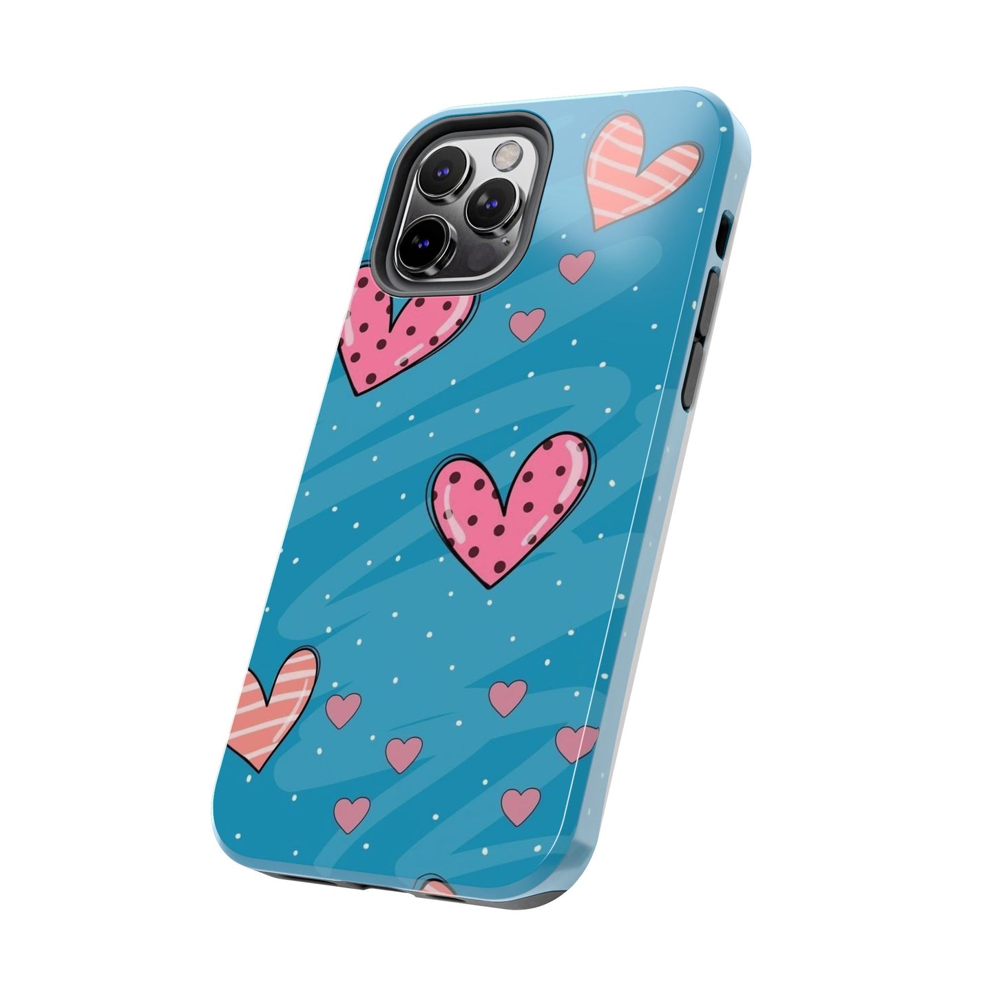 Colorful Heart Phone Case - Cute and Durable Design for Love and Friendship