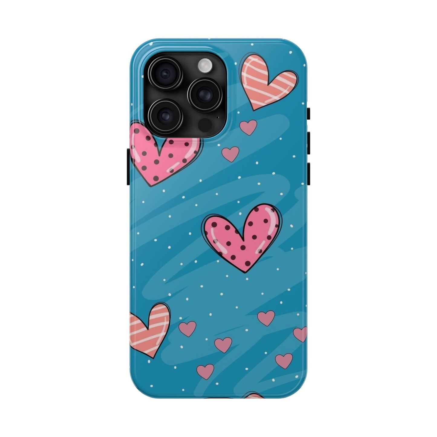 Colorful Heart Phone Case - Cute and Durable Design for Love and Friendship