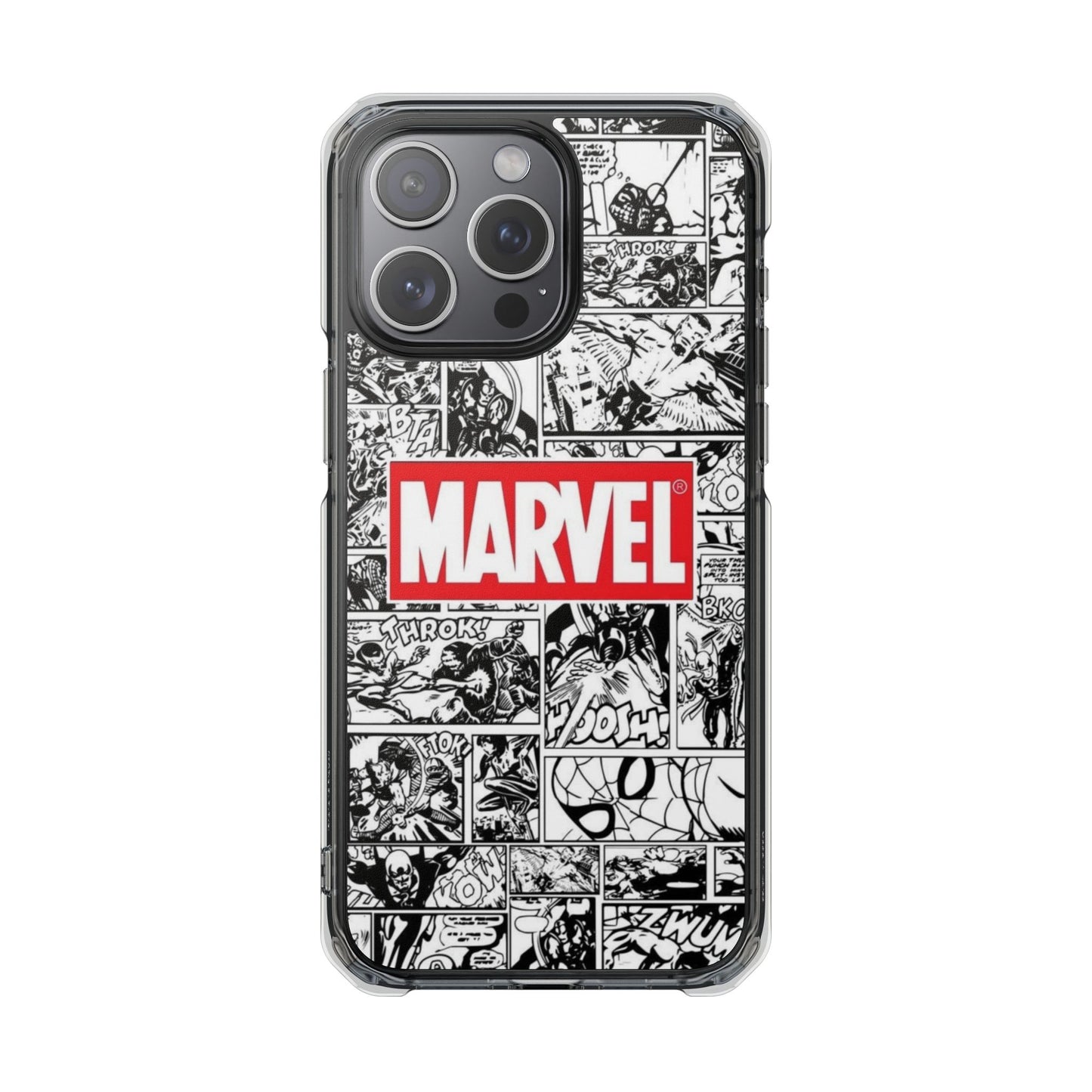 Marvel Comic Magnetic Clear Impact Case - Durable Protection for Superhero Fans