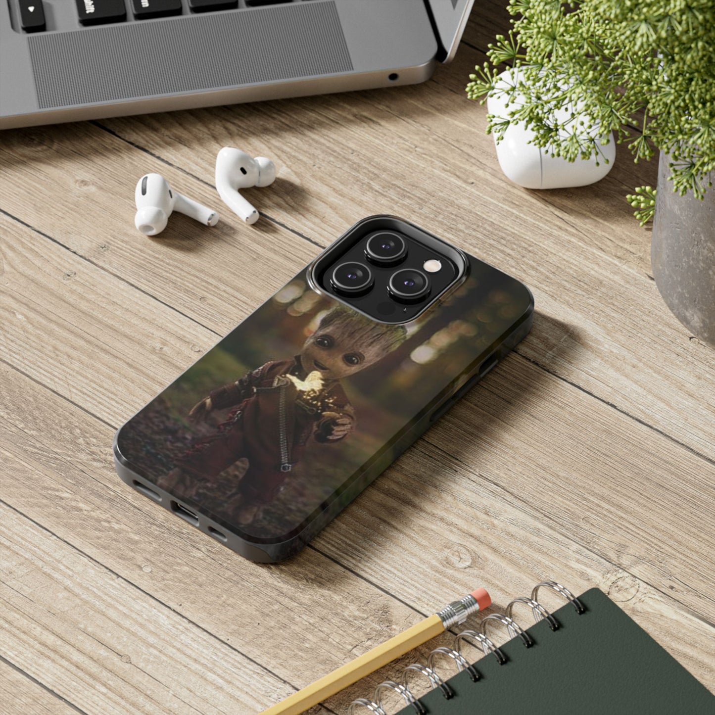 Cute Groot Phone Case - Durable Tough Case for Marvel Fans