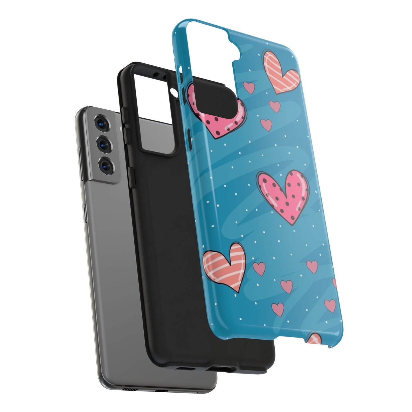 Colorful Heart Phone Case - Cute and Durable Design for Love and Friendship