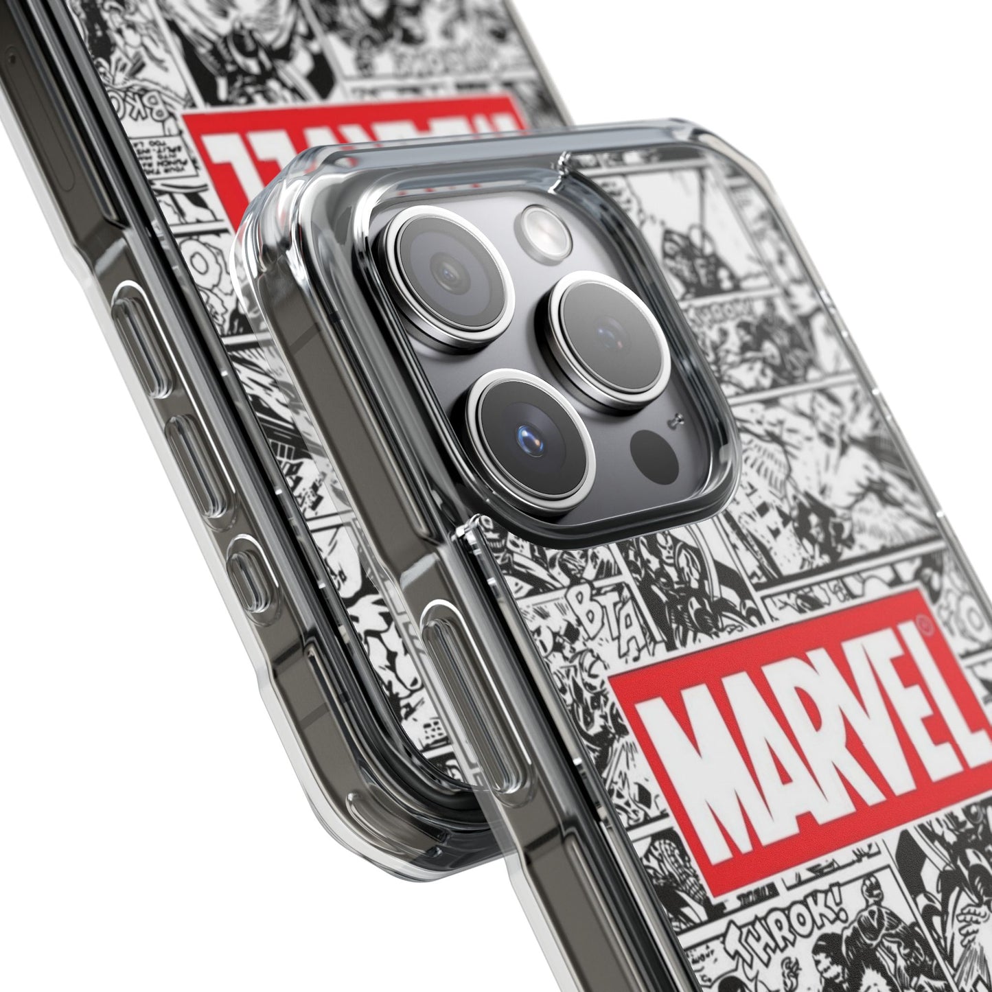 Marvel Comic Magnetic Clear Impact Case - Durable Protection for Superhero Fans