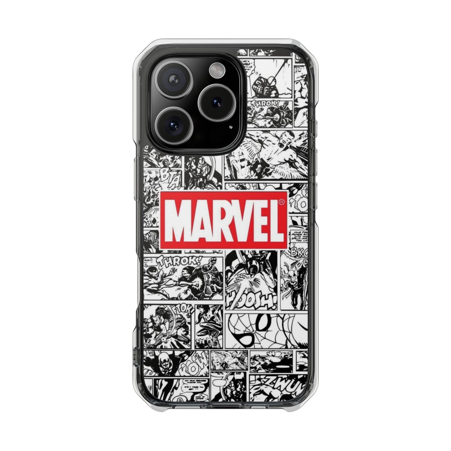 Marvel Comic Magnetic Clear Impact Case - Durable Protection for Superhero Fans