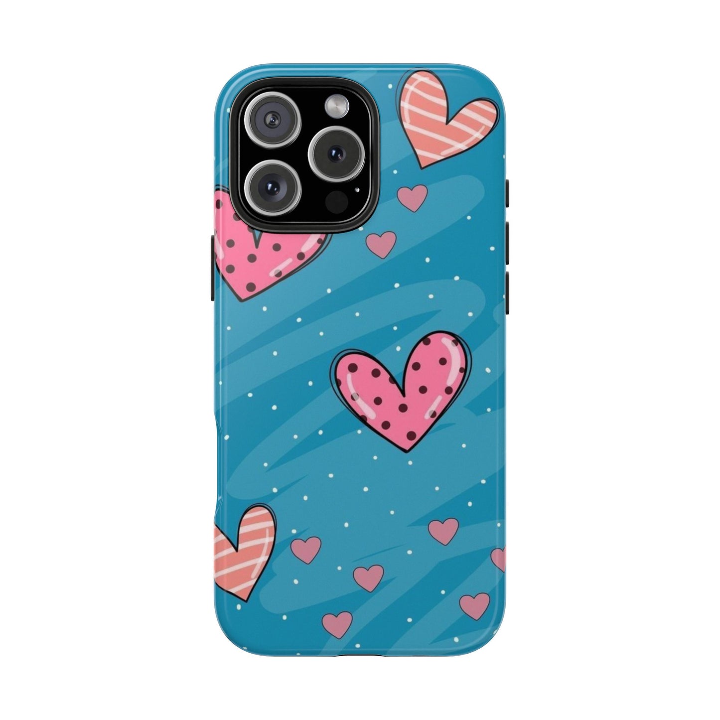 Colorful Heart Phone Case - Cute and Durable Design for Love and Friendship