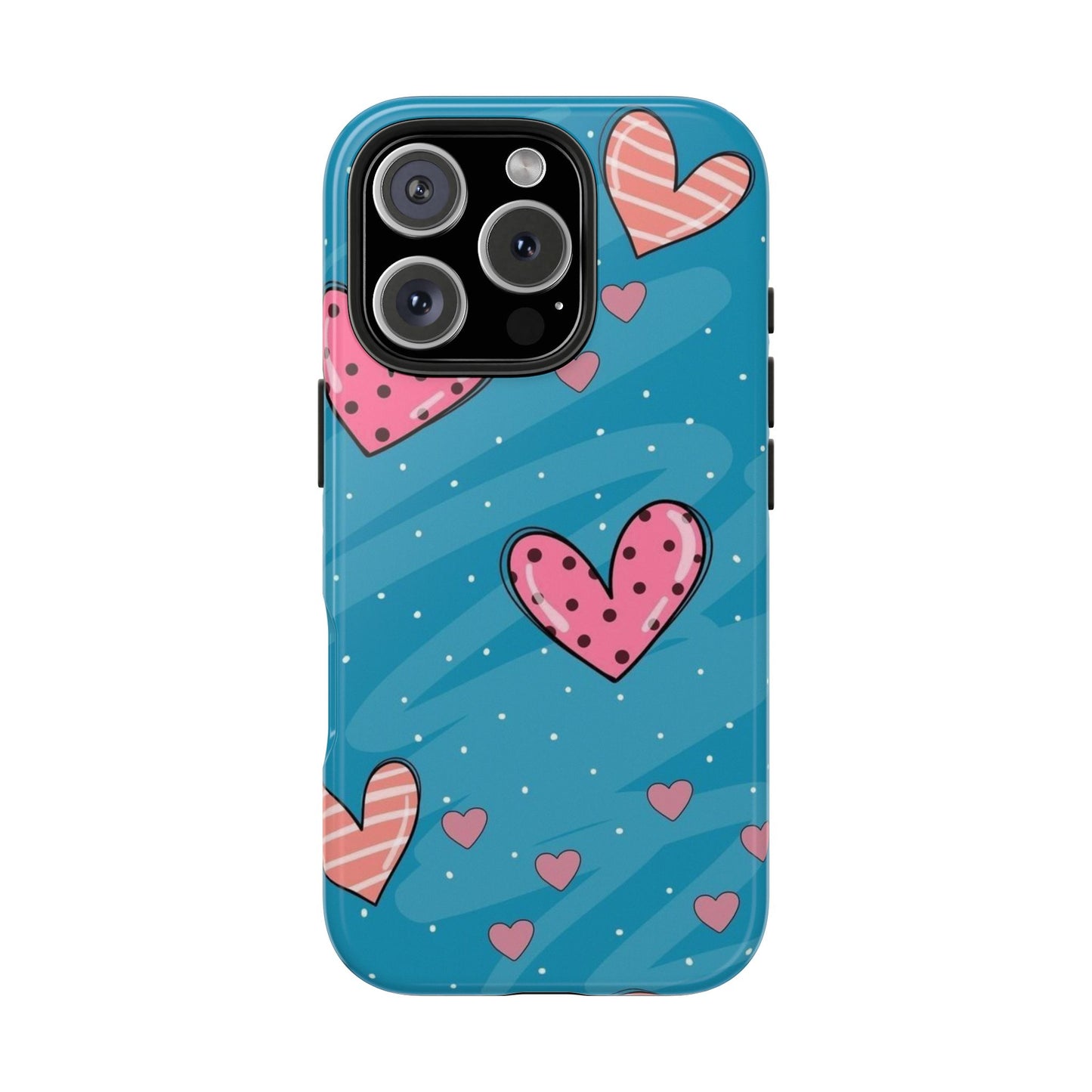 Colorful Heart Phone Case - Cute and Durable Design for Love and Friendship