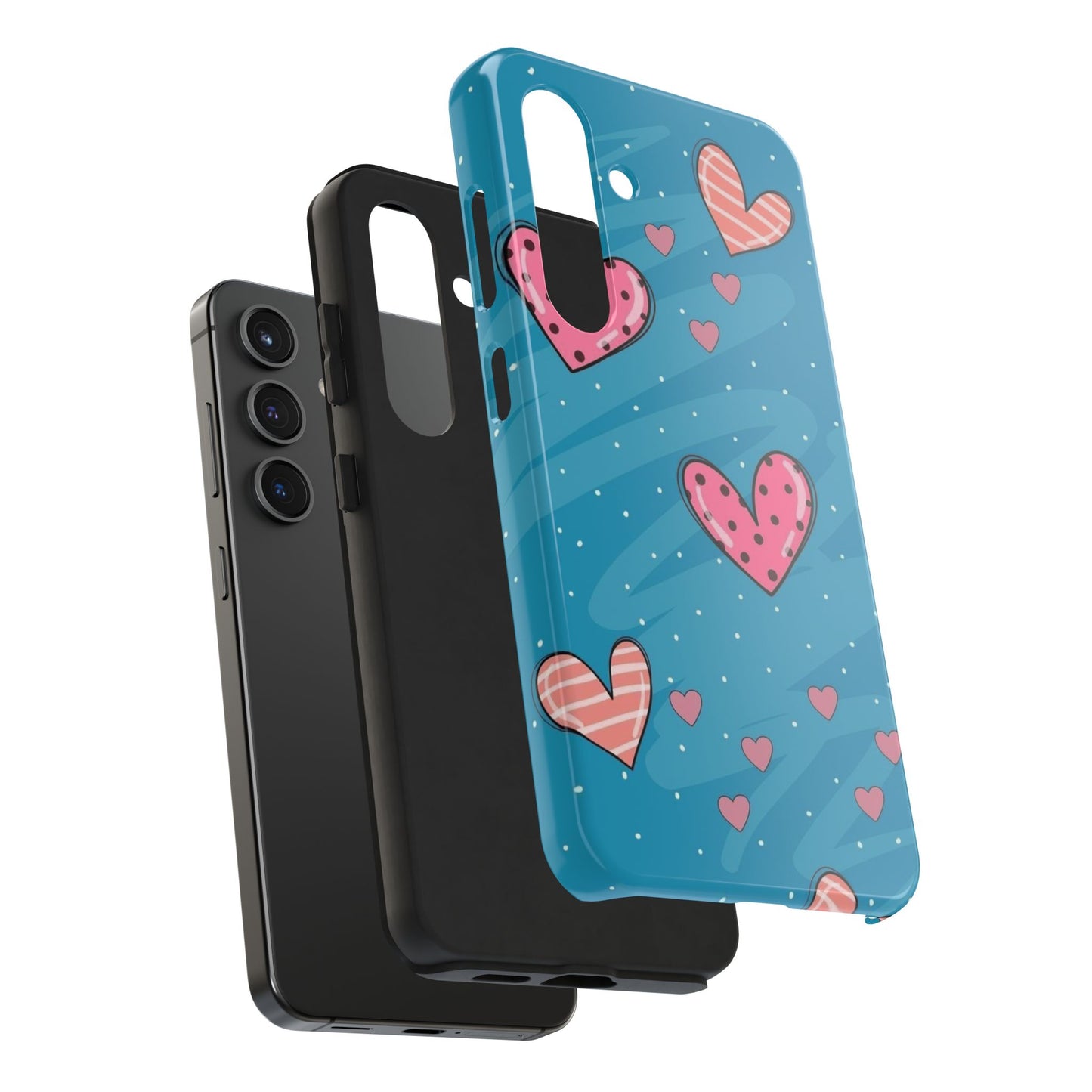 Colorful Heart Phone Case - Cute and Durable Design for Love and Friendship