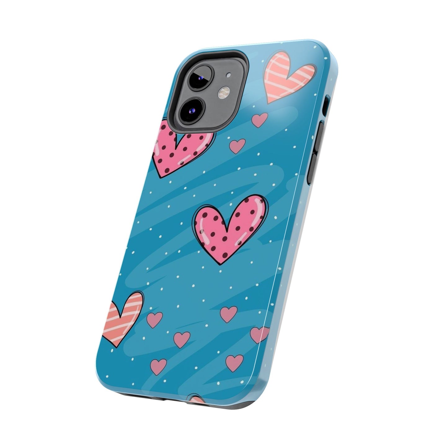 Colorful Heart Phone Case - Cute and Durable Design for Love and Friendship