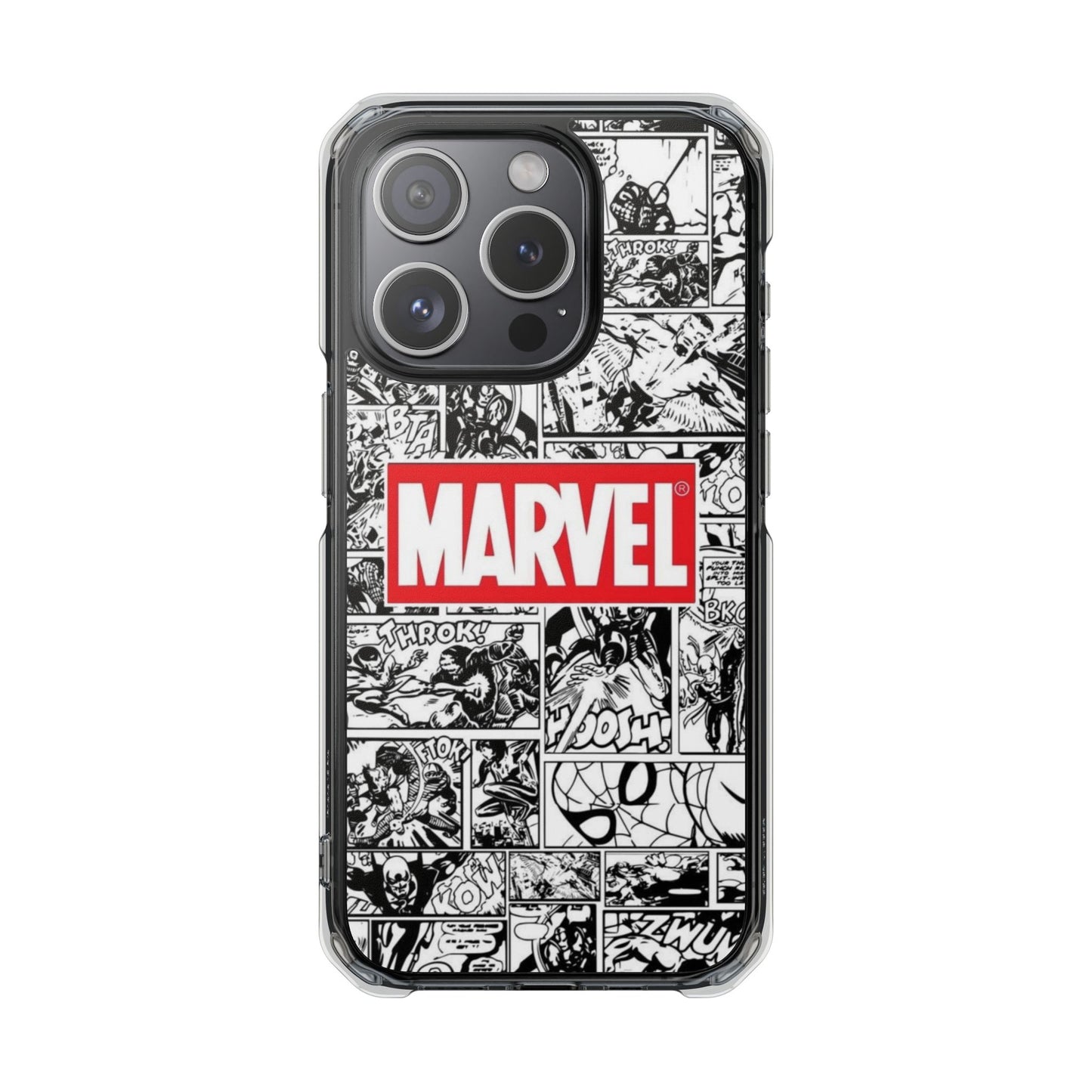 Marvel Comic Magnetic Clear Impact Case - Durable Protection for Superhero Fans