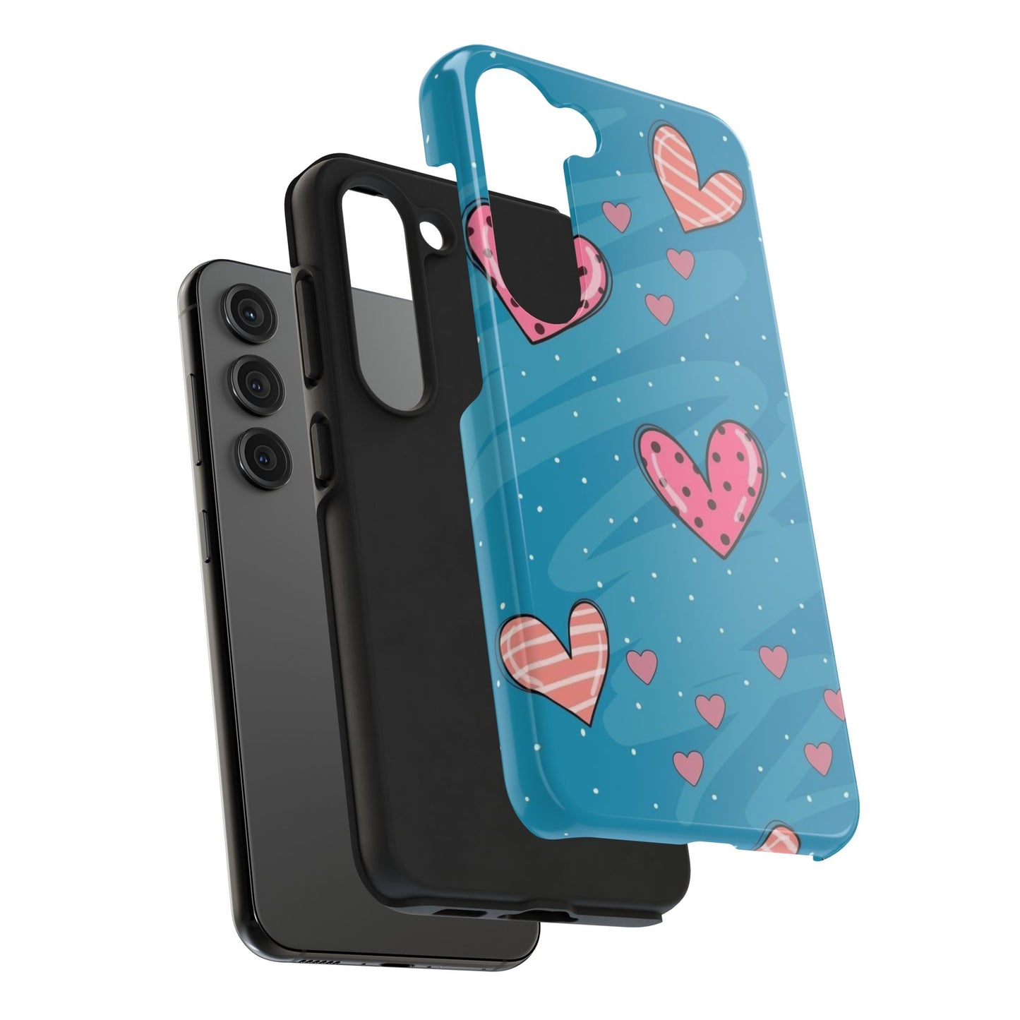 Colorful Heart Phone Case - Cute and Durable Design for Love and Friendship